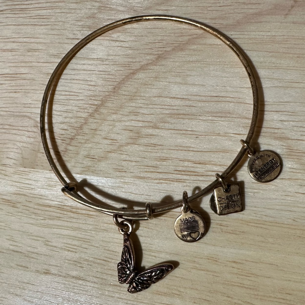Alex and Ani - Butterfly Charm Bracelet Stackable - Picture 6 of 6